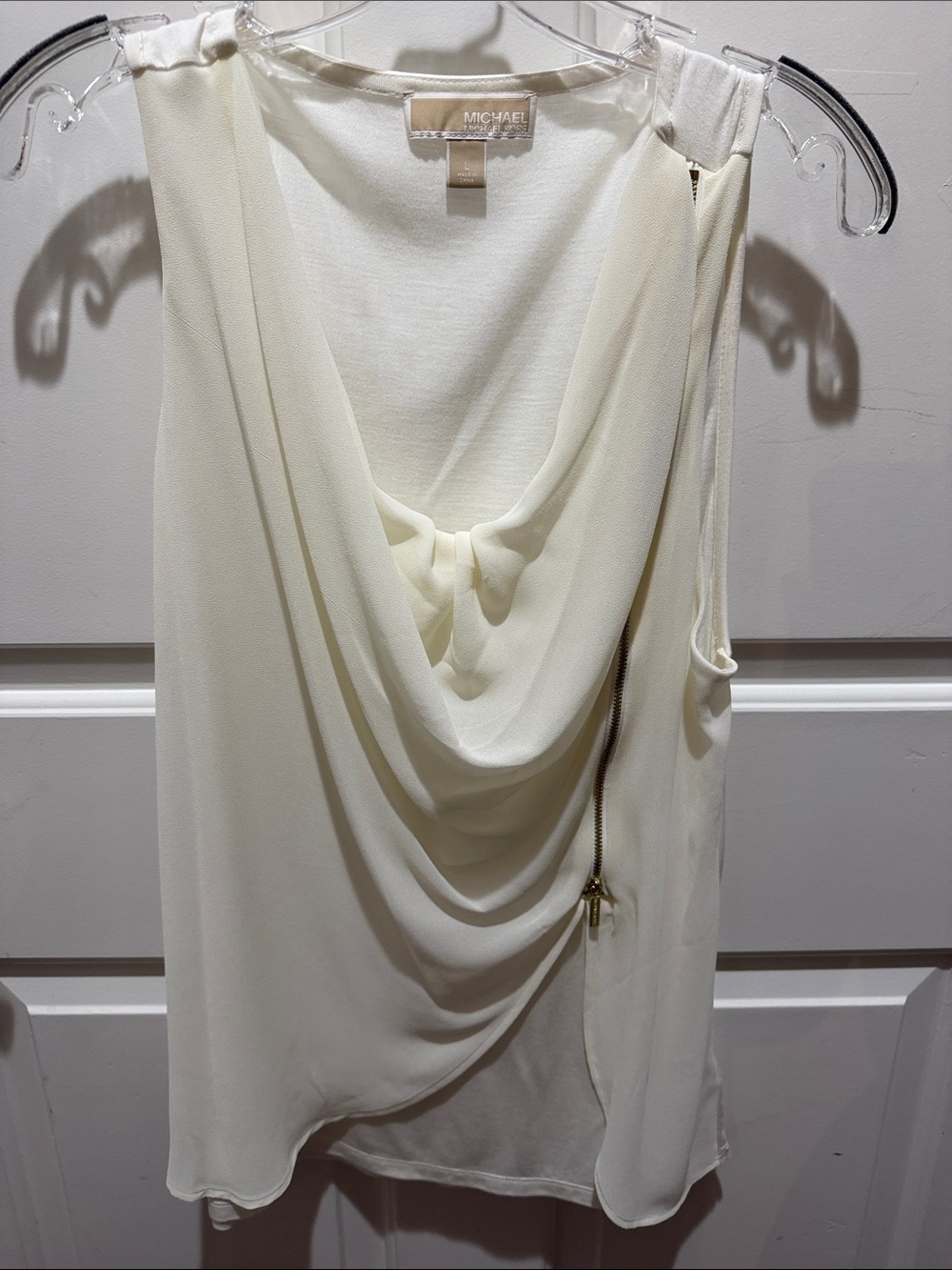 Michael Kors cream tunic top
